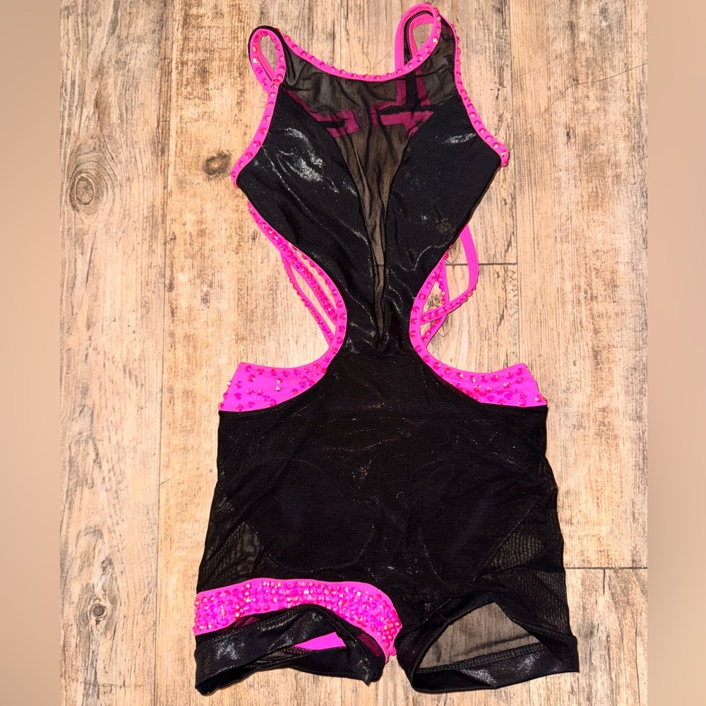 Black and Pink Cutout Costume